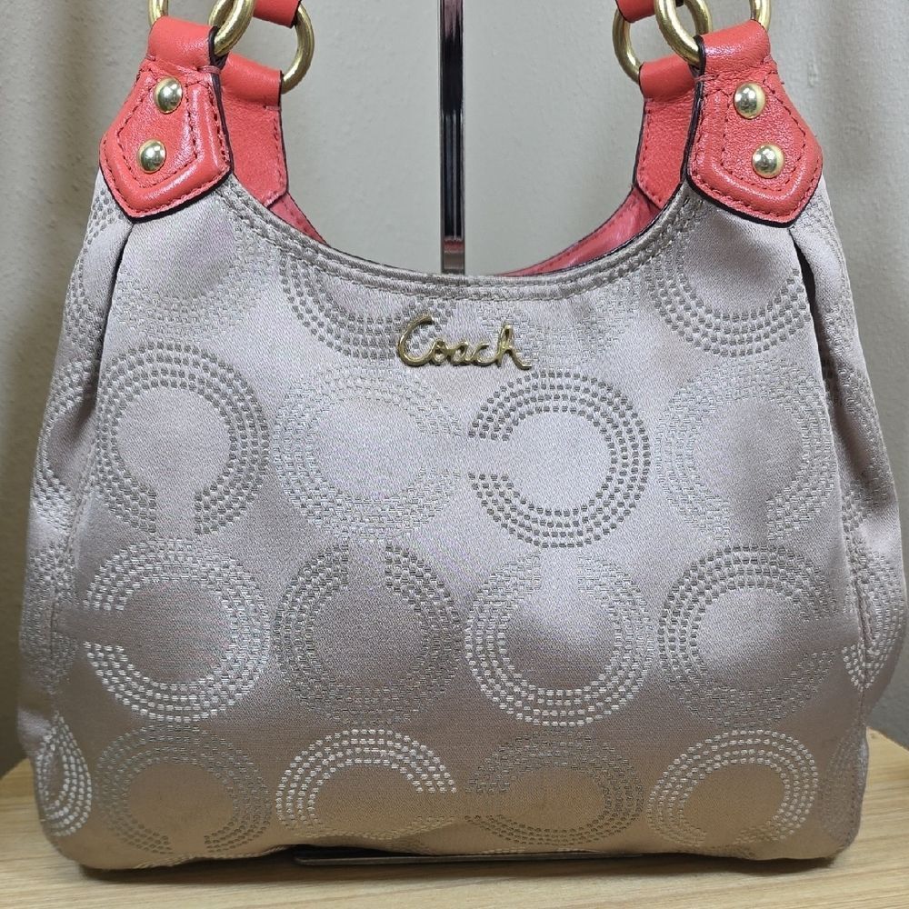 Coach Ashley Op Art Hobo + Matching Wallet - Picture 3 of 16